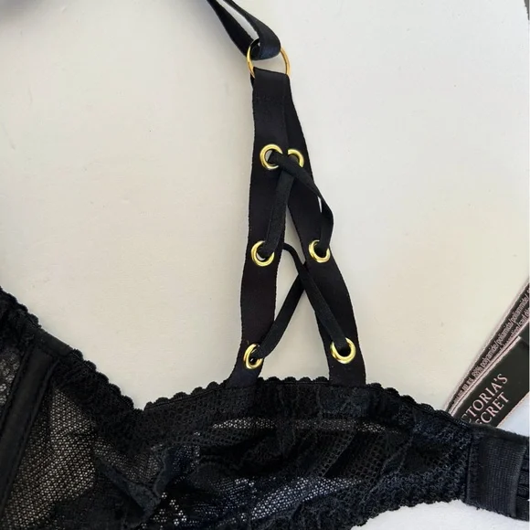 VICTORIAS SECRET VERY SEXY RING HARDWARE PUSH UP BRA SIZE 36C NWOT - Picture 14 of 16